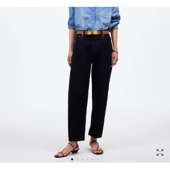 Madewell $138 The Arc-Leg Jean in Black Frost Size 28 NU032 - Picture 1 of 16